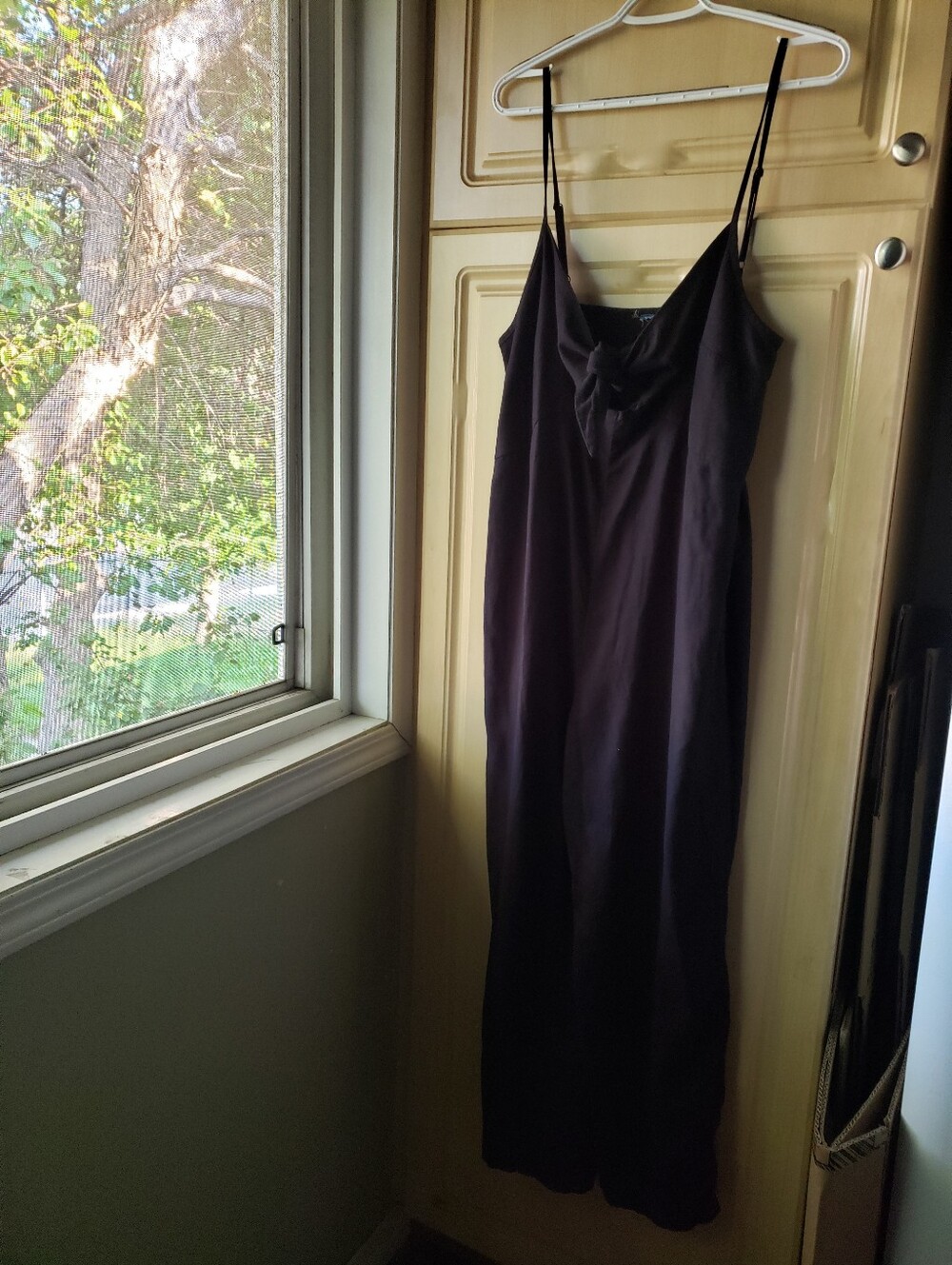 Old Navy Black Linen Rayon Jumpsuit Pants with Pockets